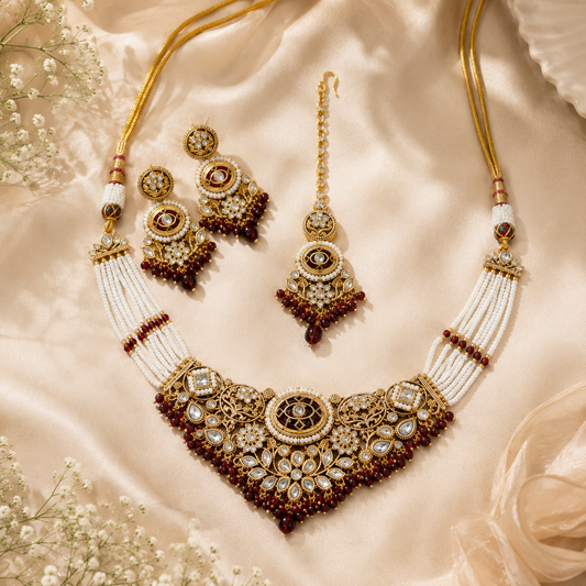 Divya Kundan Necklace Set