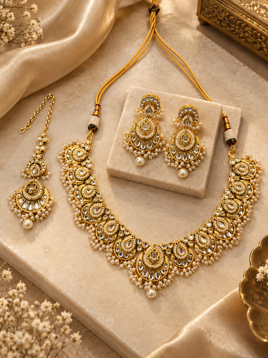 Diya Kundan Necklace
