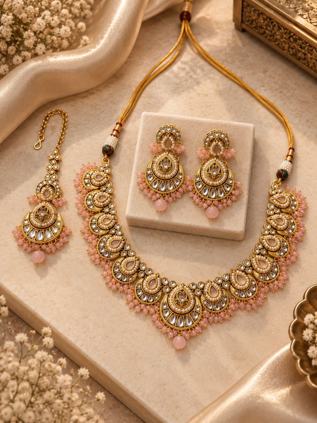 Diya Kundan Necklace