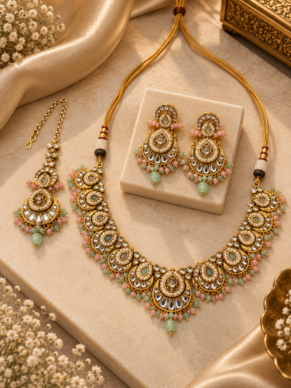 Diya Kundan Necklace