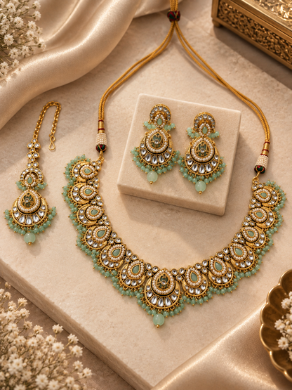 Diya Kundan Necklace