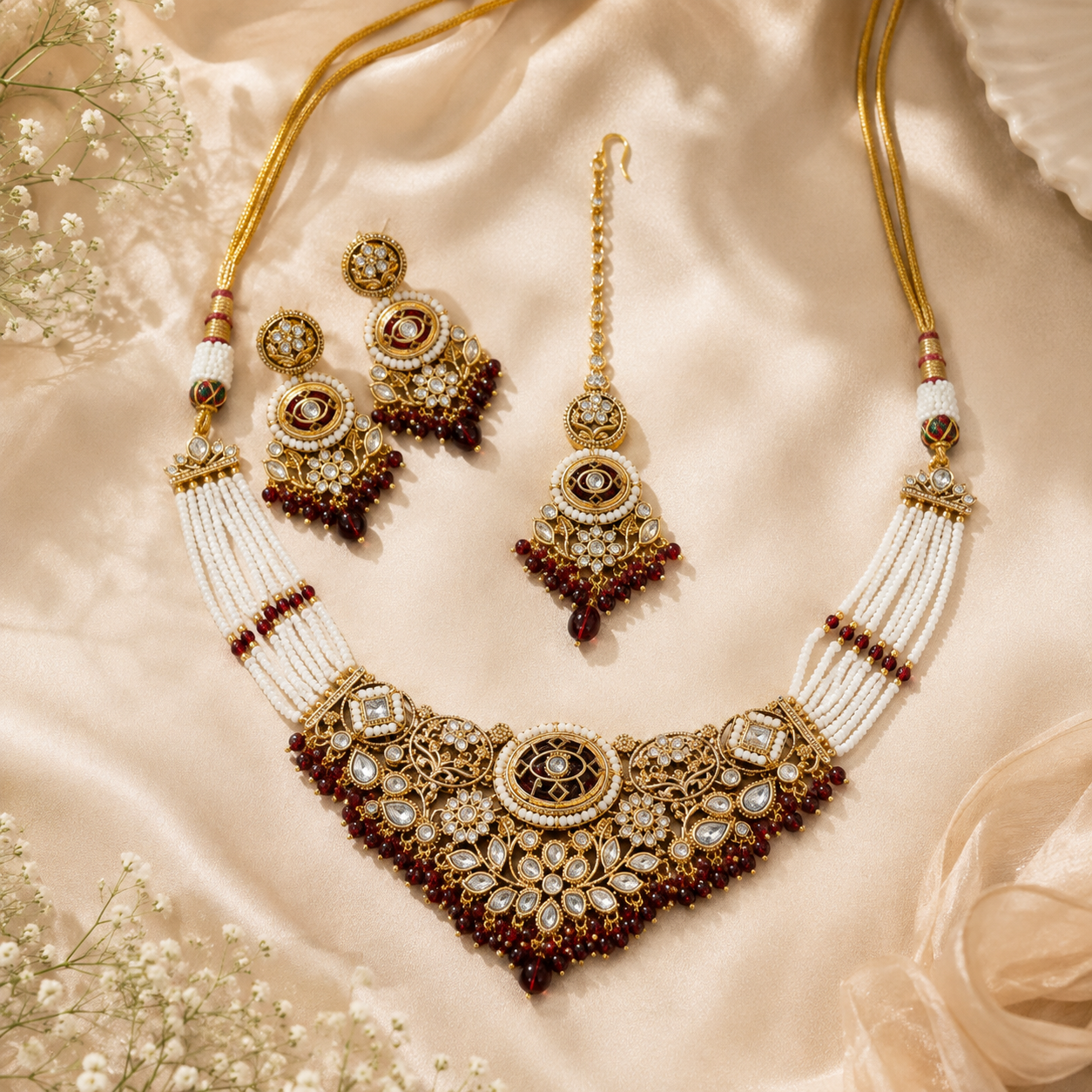 Divya Kundan Necklace Set