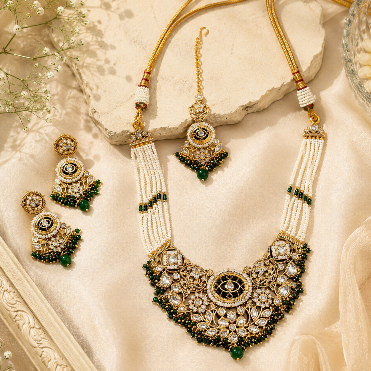 Divya Kundan Necklace Set