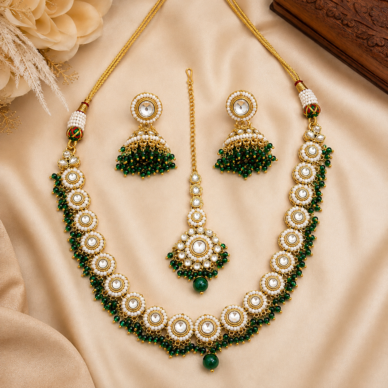Palak Kundan Necklace