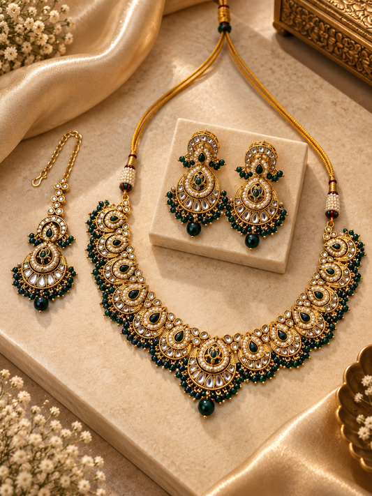 Diya Kundan Necklace