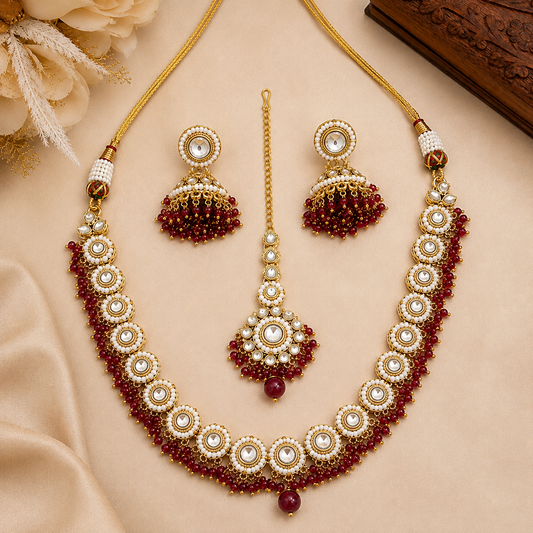 Palak Kundan Necklace