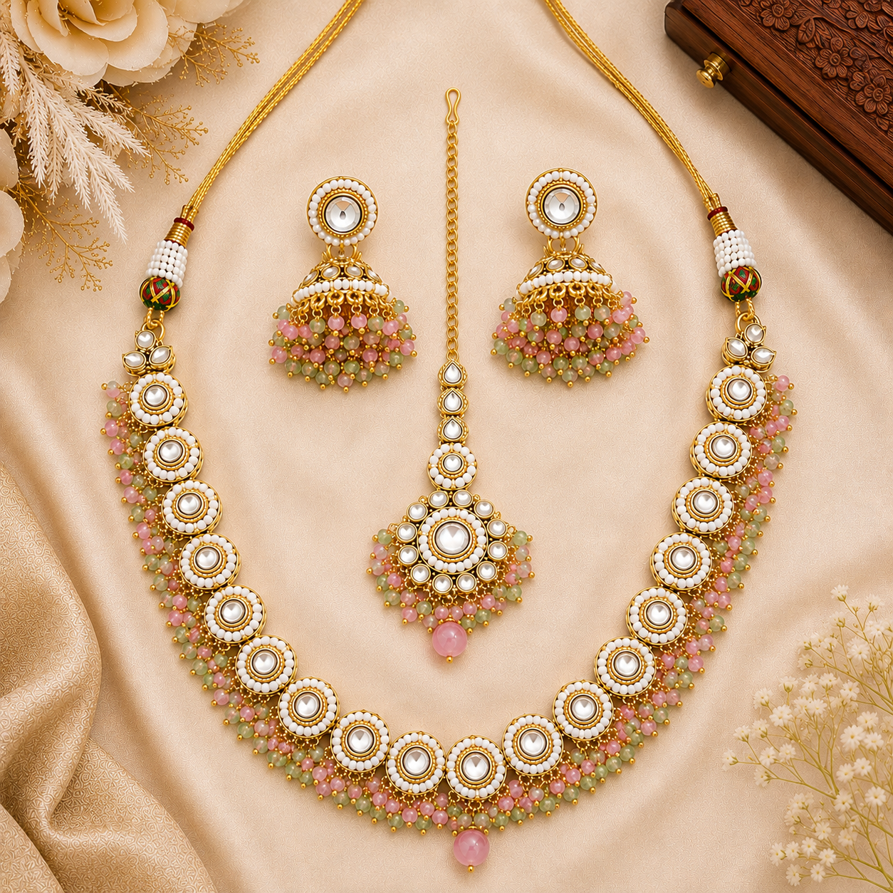 Palak Kundan Necklace