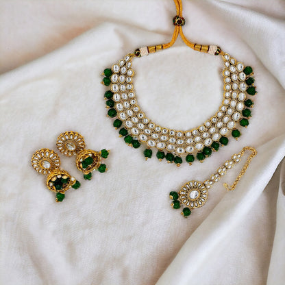 Emerald Divya Kundan Necklace