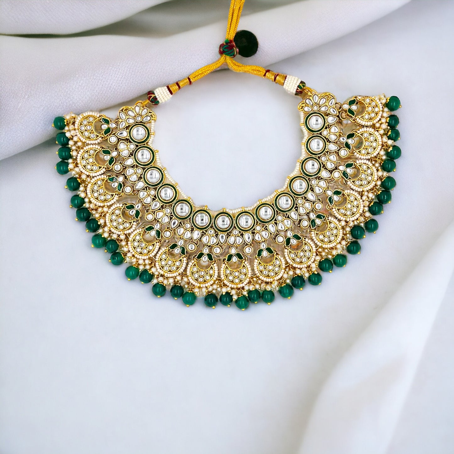 Emerald Roshni Kundan Necklace