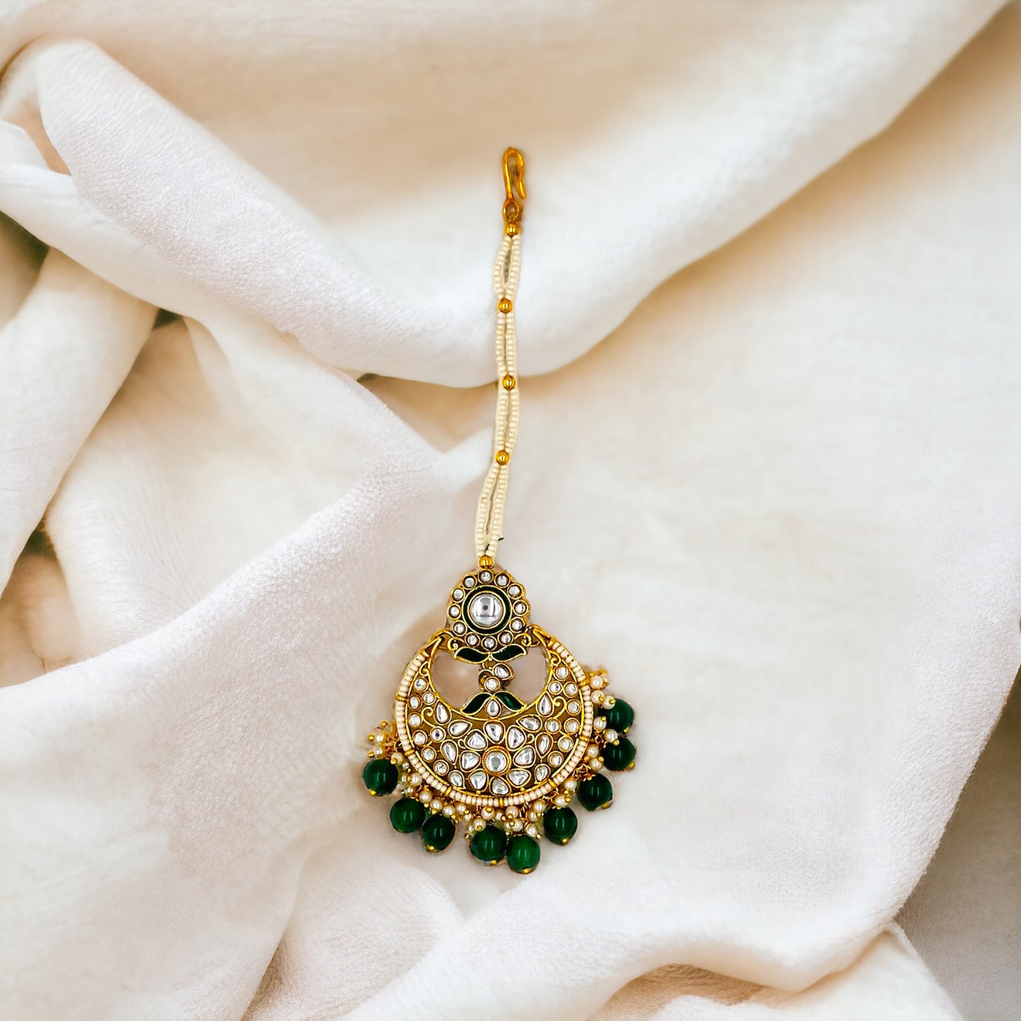 Emerald Roshni Kundan Necklace