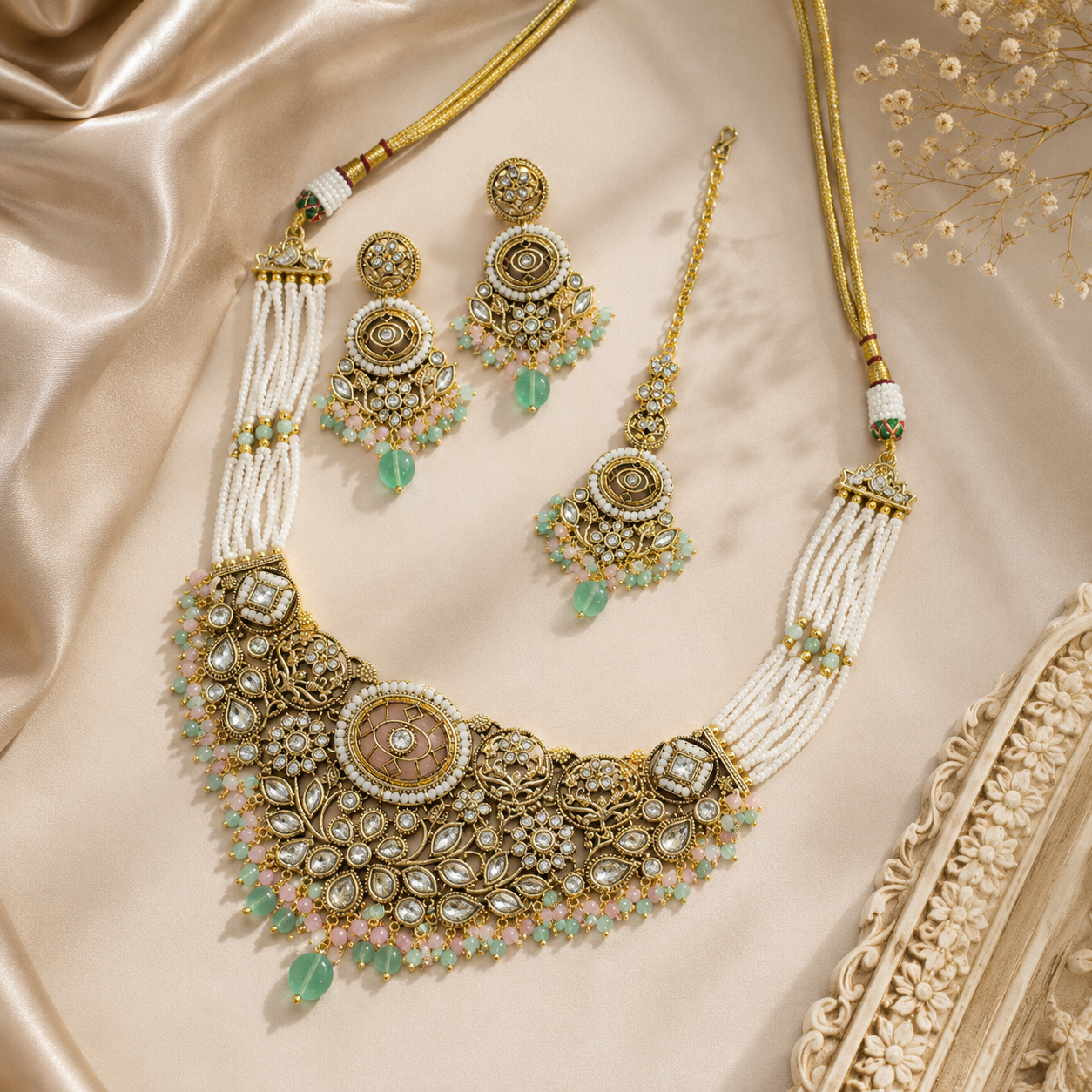 Divya Kundan Necklace Set