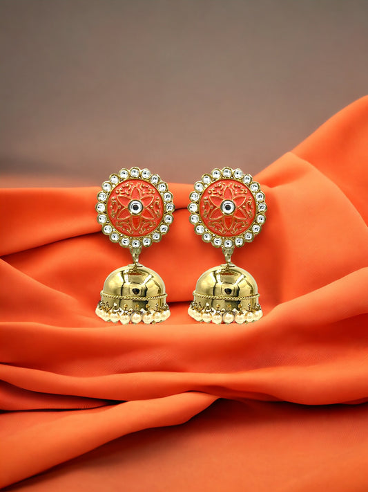 Orange Sugam Earrings