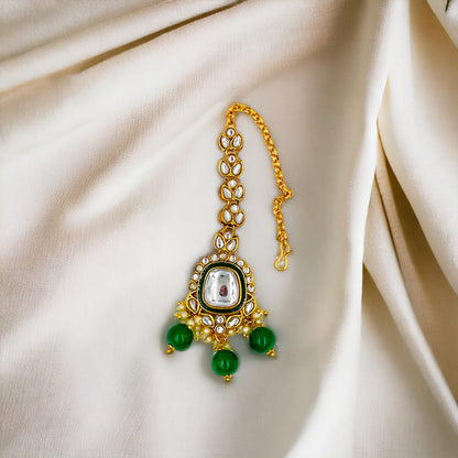 Emerald Kavya Kundan Necklace