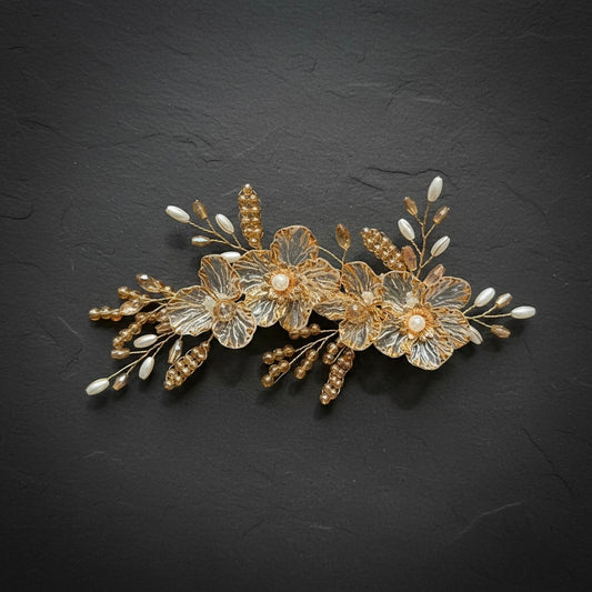 Golden Bloom Hair Vine