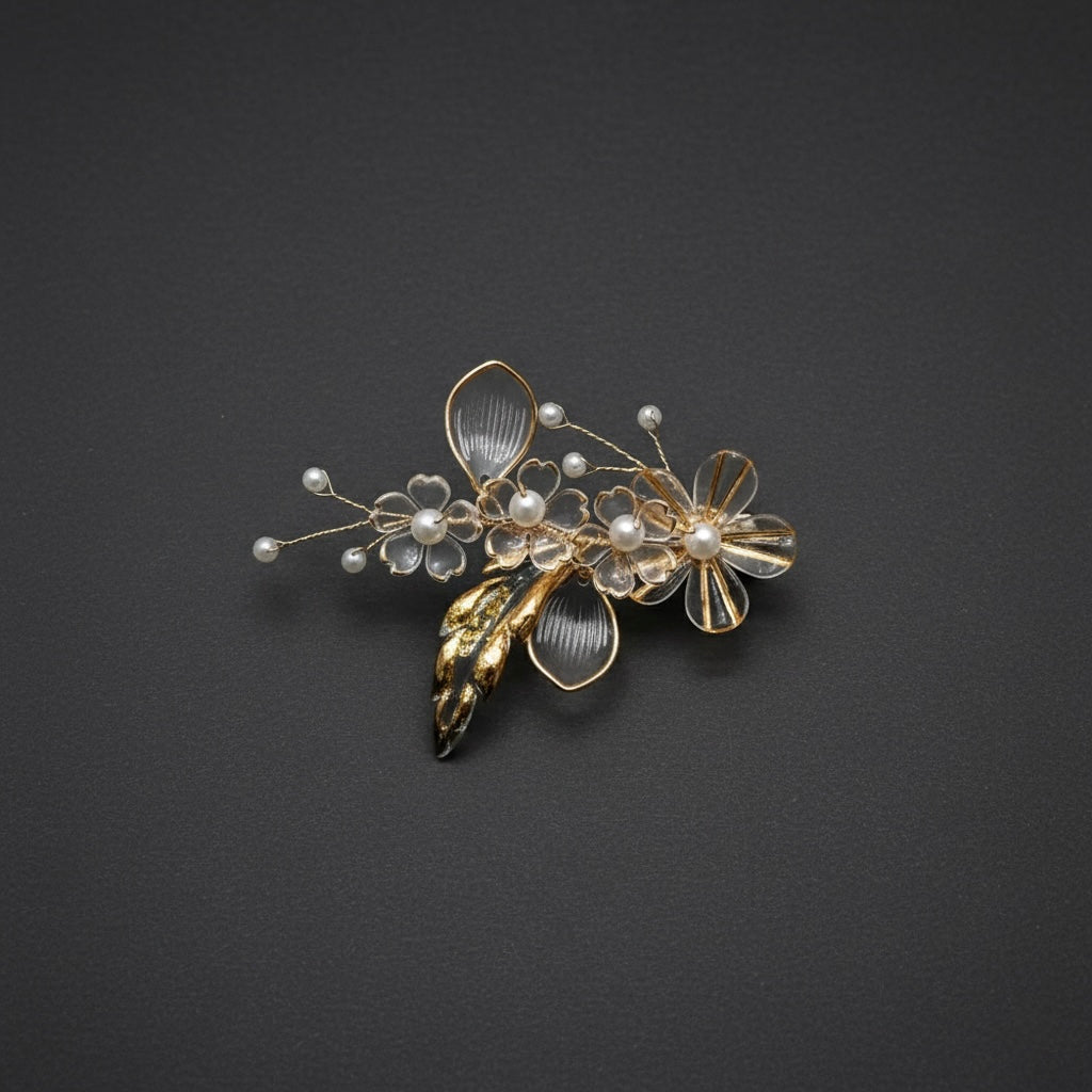 Golden Whisper Hair Clip