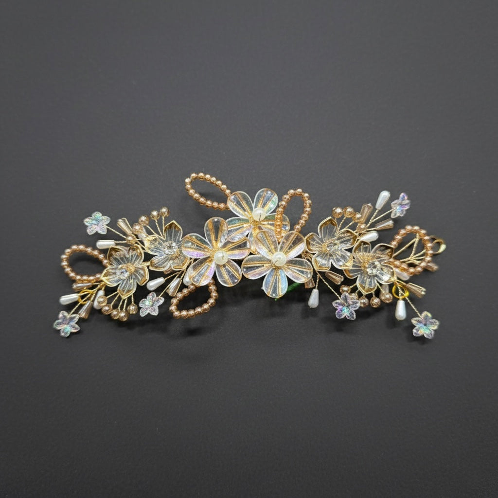 Pearl Loop Blossom Hair Vine