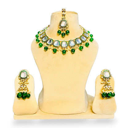 Emerald Kavya Kundan Necklace